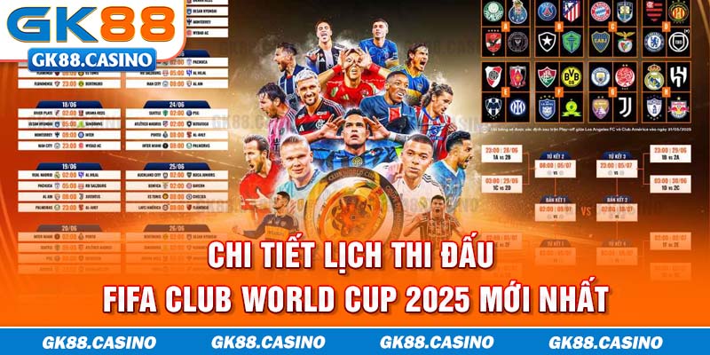Chi tiết lịch thi đấu FIFA Club World Cup 2025 mới nhất